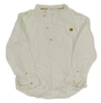 Bílá lněná košile H&M