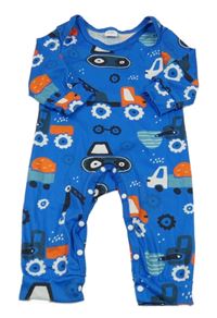 Modrý overal s auty 