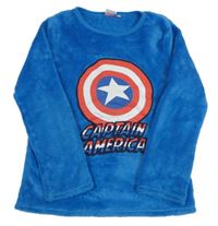 Modrá plyšová mikina Captain America
