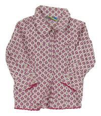 Bielo-ružová blúzka s kvietkami Topolino