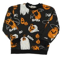 Čierna mikina s dýněmi H&M