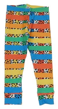 Barevné pruhované legíny 