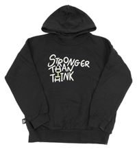 Tmavosivá overisize mikina s potlačou a kapucňou M&S