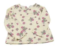 Pudrové tričko s malinami So Cute