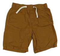 Hnědé plátěné kraťasy H&M