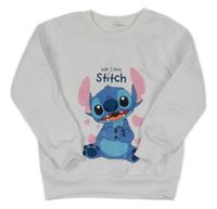 Bílá mikina se Stitchem 