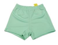 Nové - Svetlozelené vzorované kraťasy Shein