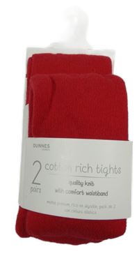 Nové - 2x - Červené punčocháče Dunnes