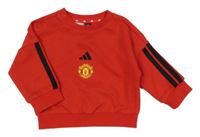 Červená fotbalová mikina Manchester United Adidas
