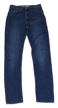 Tmavomodré skinny fit rifle H&M