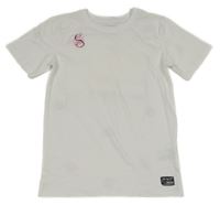 Biele tričko s nášivkou a pusinkami Chapter young