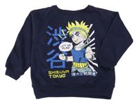 Tmavomodrá oversize mikina s potlačou INFINITY KIDS