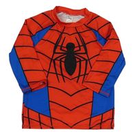 Červeno-modré UV triko - Spiderman C&A