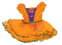 Kostým - Oranžovo-fialové šaty s dýní
