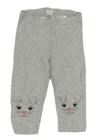 Sivé melírované legíny s mačkami H&M
