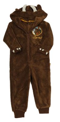 Hnědá chlupatá kombinéza s kapucí - Gruffalo Debenhams