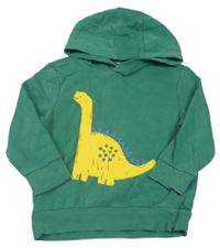 Zelená mikina s dinosaurem a kapucí George