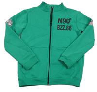 Zelená prepínaci mikina s číslom