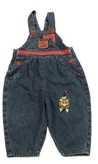 Tmavomodré laclové rifle s klaunem Sanetta