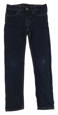 Tmavomodré skinny fit rifle H&M