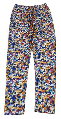 Farebné bodkovaná é legíny Shein