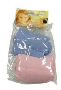 Nové - 2x silonky - modrofialové + růžové