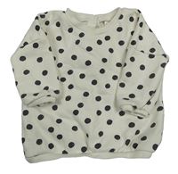 Smotanová bodkovaná á mikina Next