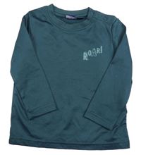 Tmavozelené sportovní triko s nápisem Lupilu