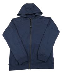 Tmavomodrá prepínaci mikina s kapucňou Matalan