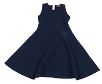 Tmavomodré rebrované šaty Yd.