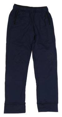 Tmavomodré sportovní funkční tepláky Decathlon