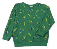 Zelená mikina s dinosaurami LC Waikiki