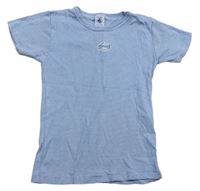 Bielo-modré pruhované tričko