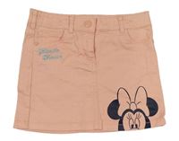 Marhuľová rifľová sukňa s Minnie zn. C&A