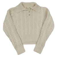 Biely vzorovaný crop sveter Primark