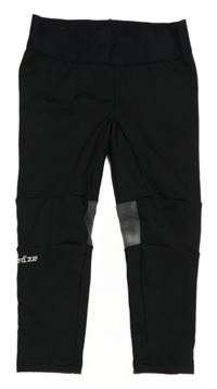 Černé funkční legíny s logem wedze