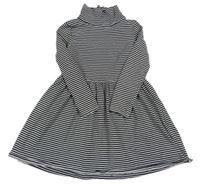 Černo-bílé pruhované šaty H&M