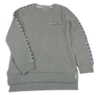 Sivá melírovaná mikina s nápisom Primark