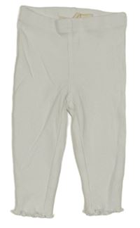 Biele rebrované legíny Lupilu