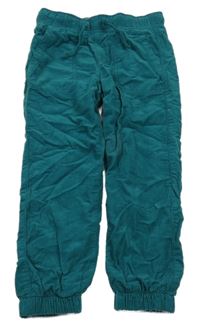 Zelené podšité manšestráky H&M