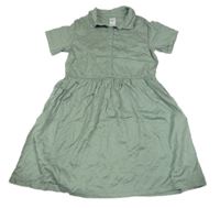 Khaki košeľové šaty Denim Co.