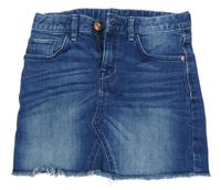 Tmavomodrá rifľová sukňa