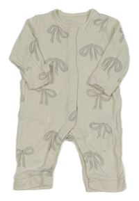 Smotanový overal s mašličkami Mothercare