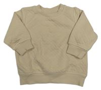 Béžová vzorovaná mikina H&M