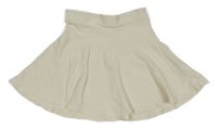 Smotanová pletená kolová sukňa H&M