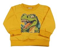 Žltá mikina s dinem