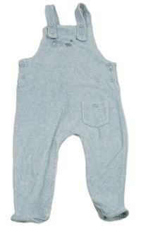 Světlemodré melírované sametové laclové tepláky se slony Next