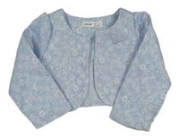 Svetlomodré kvetované bolerko Shein