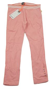 Nové - Růžové legíny s bambulkami Babyface 