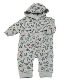 Šedá tepláková kombinéza s Mickeym a kapucí Disney